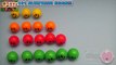 Learn Colours with Smiley Face Rubber Balls Fun Learning Contest Lession 5