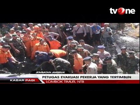 Proyek Jembatan di Lombok Timur Ambruk, Lima Pekerja Tewas