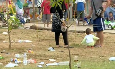 Warga Keluhkan Banyaknya Sampah di Taman Kalijodo