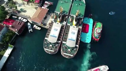 Samsung Boğaziçi Kıtalararası Yüzme Yarışı Heyecanı Havadan Görüntülendi