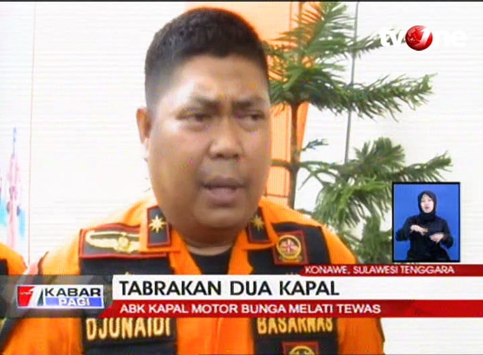 Dua Kapal Tabrakan di Perairan Konawe, Satu ABK Tewas
