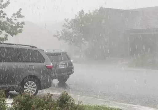 Heavy Hail Pelts Parts of Western Nevada