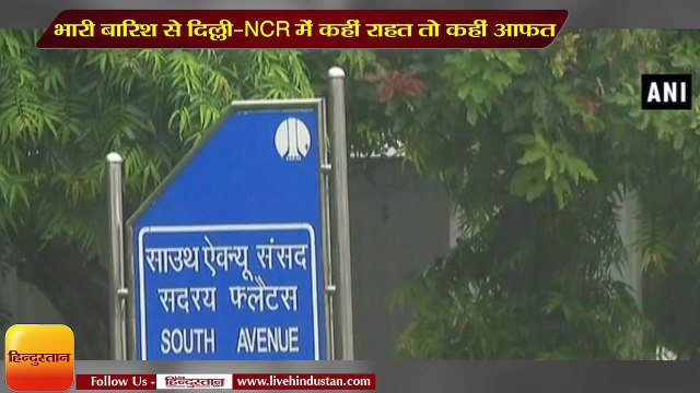 Heavy rainfall gives some relief to Delhi-NCR people