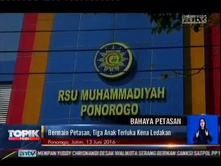 Bermain Petasan, Tiga Anak Terluka Kena Ledakan