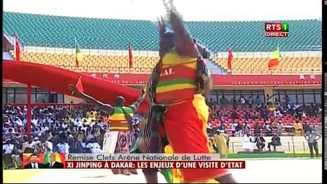Chorégraphie des Lutteurs à l'Inauguration de l'Arène Nationale