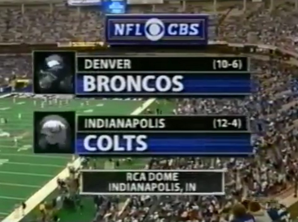 2005-01-09 AFC Wild Card Denver Broncos vs Indianapolis Colts
