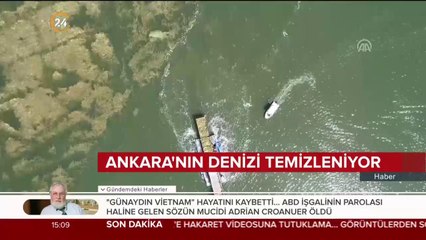 Ankara'nın denizi temizleniyor