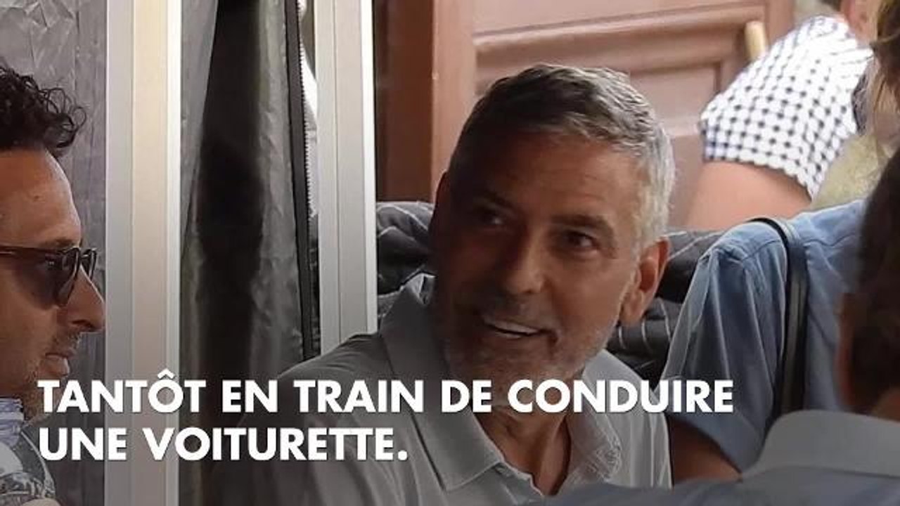 PHOTOS. Au taquet ! George Clooney en pleine forme de retour sur le tournage de sa série