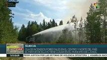 Suecia combate incendios forestales en el centro y norte del país
