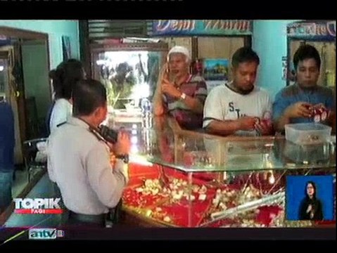 Kawanan Perampok Bersenjata Api Gasak Toko Emas Siang Hari