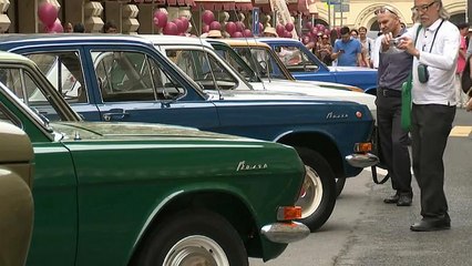 Москва: парад ретро-автомобилей