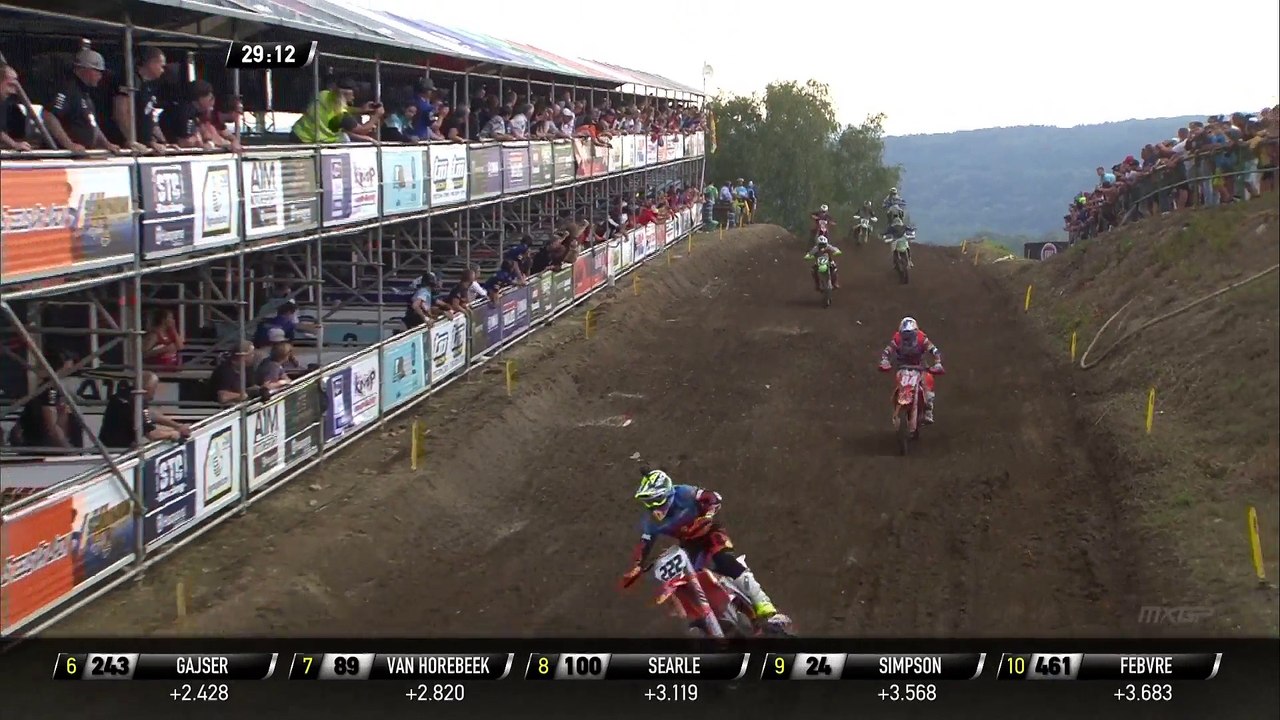 Jeffrey Herlings passes Antonio Cairoli - MXGP of Czech Republic 2018
