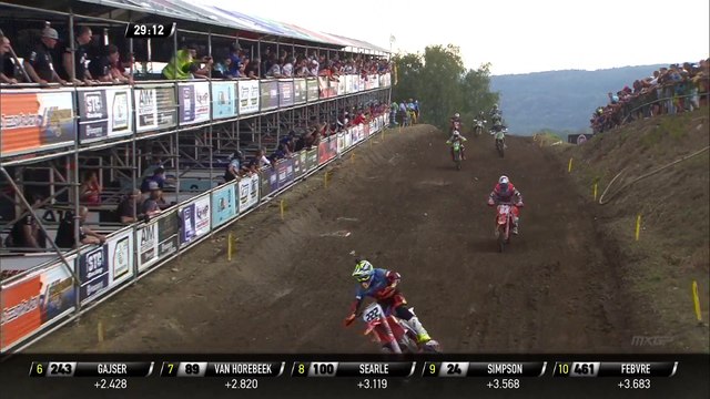 Jeffrey Herlings passes Antonio Cairoli - MXGP of Czech Republic 2018