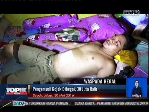 Pengemudi Gojek Dibegal, Biaya Lamaran 30 Juta raib