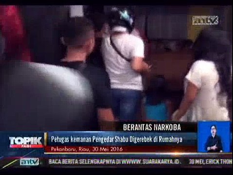Petugas Keamanan Pengedar Sabu Digerebek di Rumahnya