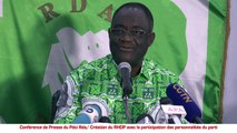 Création du RHDP avec la participation des personnalités du parti:  Henri Konan Bédié - 