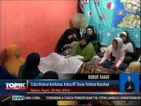 Melerai Keributan, Ketua RT Tewas Terkena Bacokan