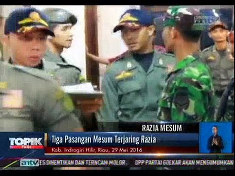 Tiga Pasangan Mesum Terjaring Razia Pekat di Riau