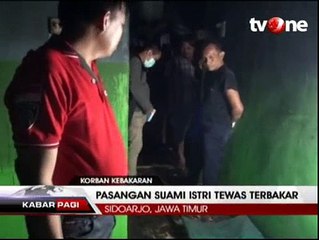Pasangan Suami Istri di Sidoarjo Tewas Terbakar