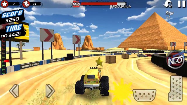 Monster Truck 4x4 Stunt Racer / Monster Truck Cars Games / Android gameplay FHD