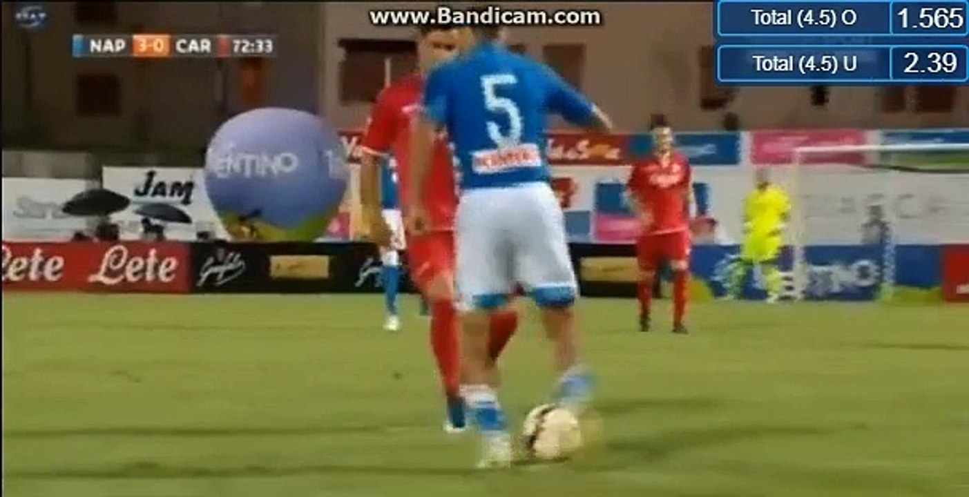Simone Verdi Goal - Napoli (Ita) 4-0 Carpi (Ita) 22.07.2018