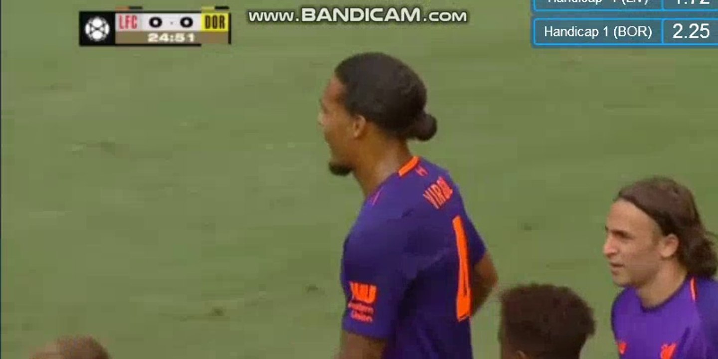 Virgil Van Dijk Goal HD  - Liverpool 1-0 Borussia Dortmund - 22.07.2018 (Full Replay)