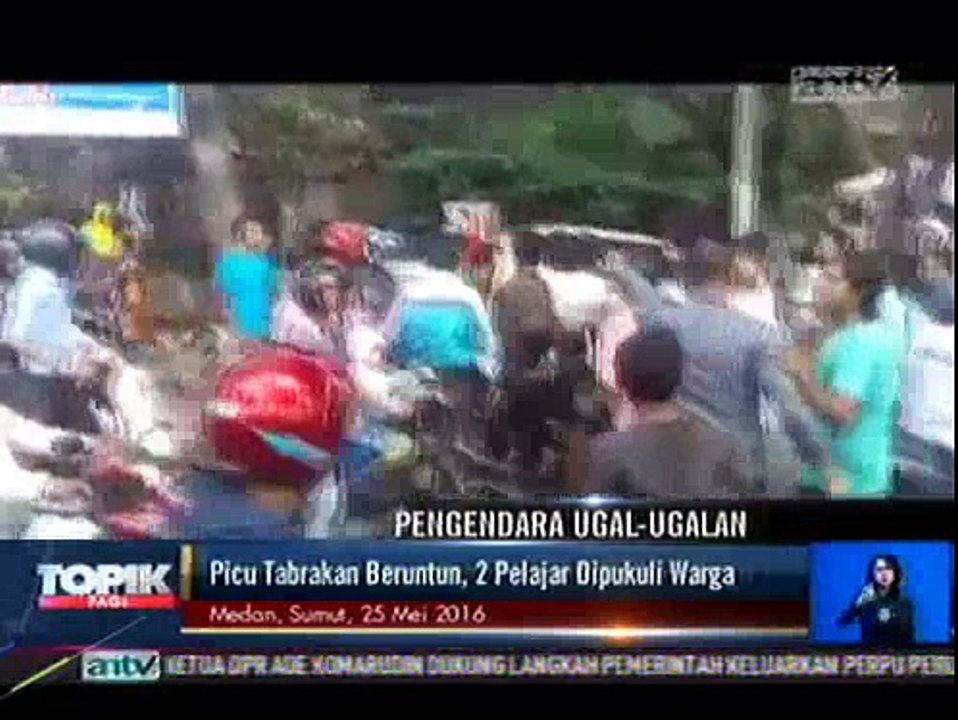 Picu Tabrakan Beruntun, 2 Pelajar Dipukuli Warga