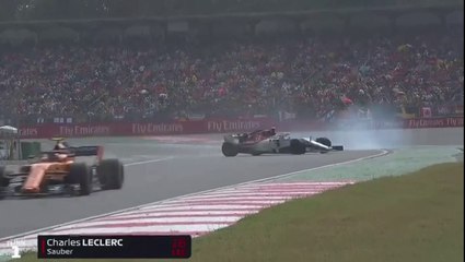 Niesamowity skill Leclerc'a podczas GP Niemiec 2018