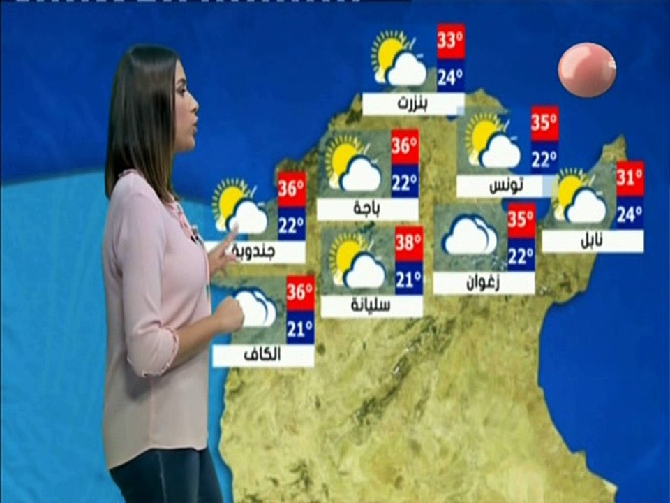 النشرة الجوية المسائية ليوم الأحد 22 جويلية 2018 -قناة نسمة