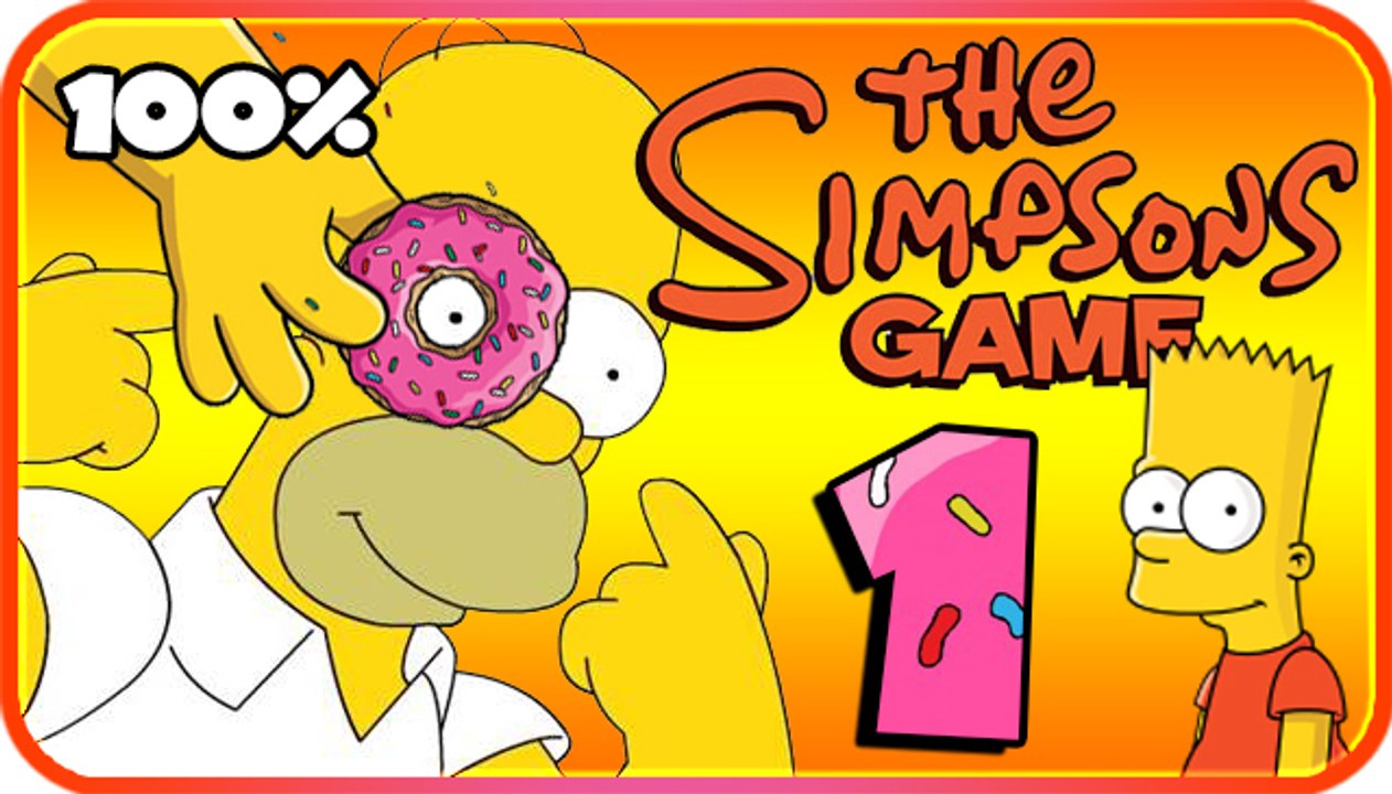 The Simpsons Game Walkthrough Part 1 - 100% (X360, PS3, PS2, Wii, PSP) The Land of Chocolate