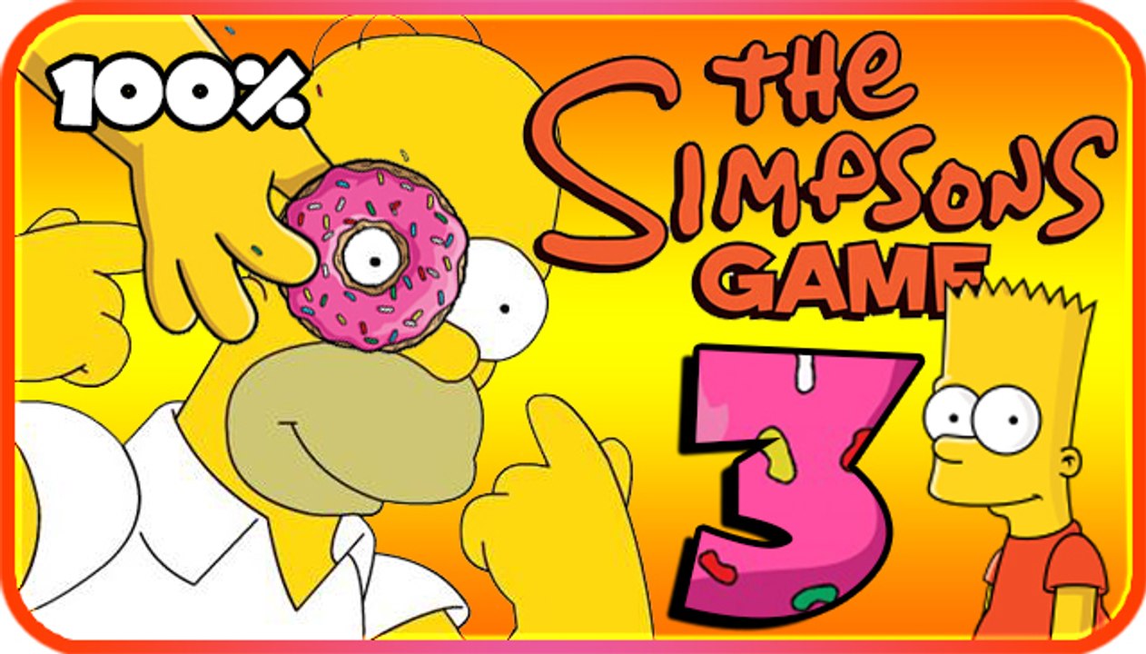 The Simpsons Game Walkthrough Part 3 - 100% (X360, PS3, PS2, Wii, PSP) Around The World In 80 Bites