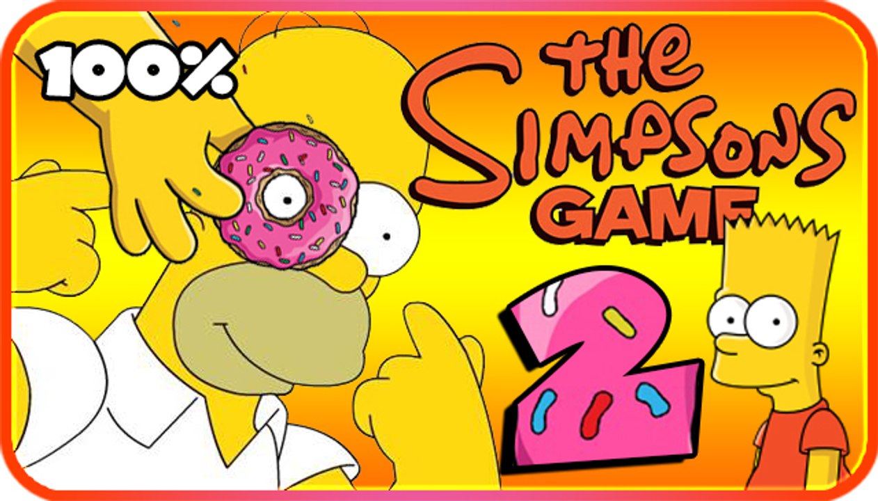 The Simpsons Game Walkthrough Part 2 - 100% (X360, PS3, PS2, Wii, PSP) Bartman Begins