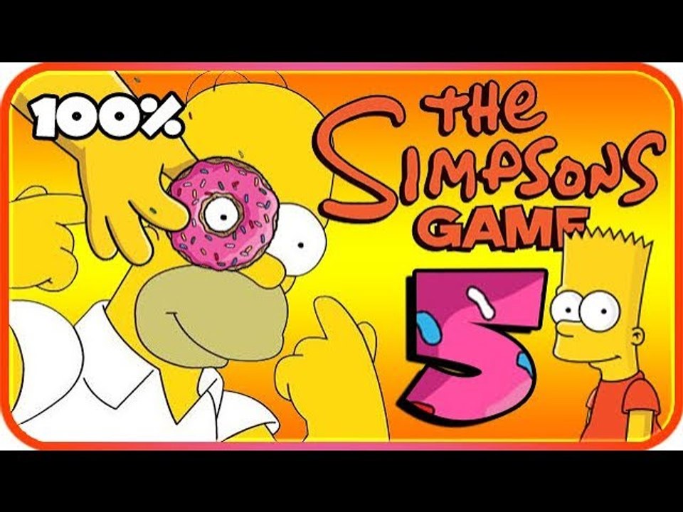 The Simpsons Game Walkthrough Part 5 - 100% (X360, PS3, PS2, Wii, PSP) Mob Rules