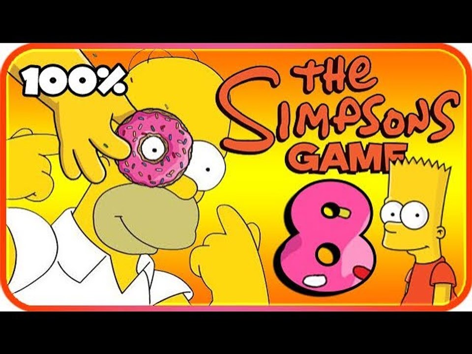 The Simpsons Game Walkthrough Part 8 - 100% (X360, PS3, PS2, Wii, PSP) Shadow Of The Colossal Donut