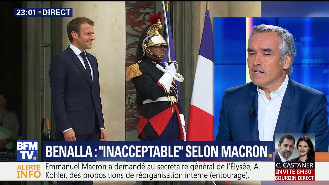 Affaire Benalla: "Inacceptable" selon Emmanuel Macron