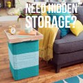 Create perfect dorm room storage space with this coastal-chic milk crate upgrade!  ✨Find the details on our site >>