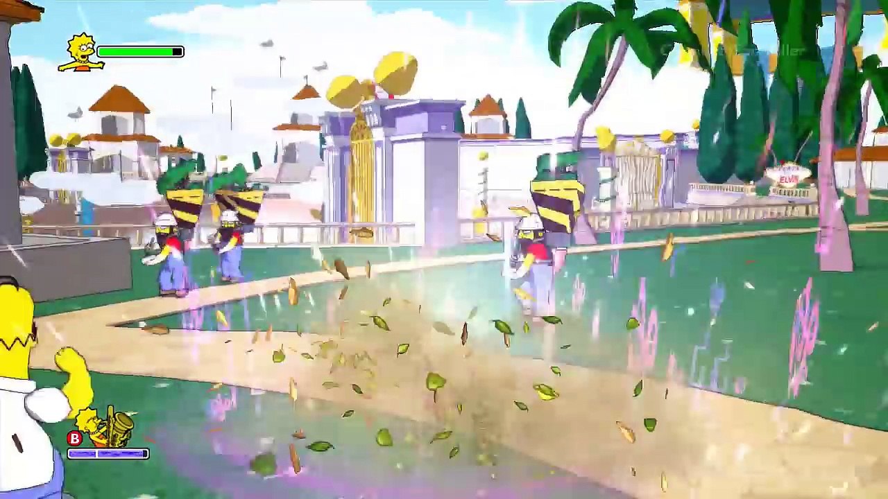 The Simpsons Game Walkthrough Part 16 - 100% (X360, PS3, PS2, Wii, PSP) Game Over [ Ending ]