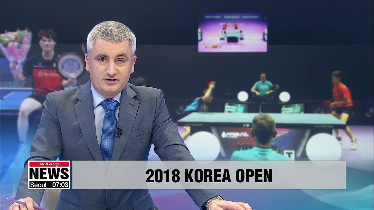 South Korean table tennis player Jang Woojin firstever triple champion video Dailymotion