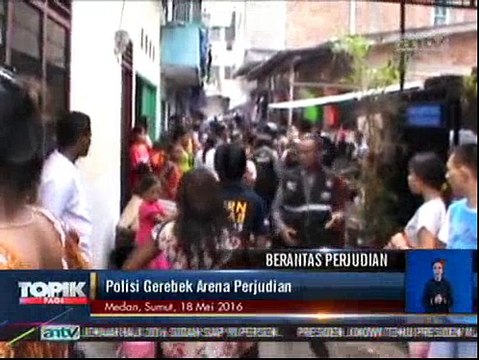 Sarang Judi Digerebek, Ibu Rumah Tangga Menangis Histeris