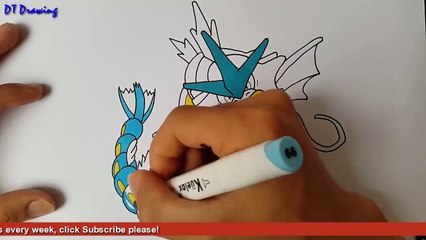 Garados malen - Pokemon malen