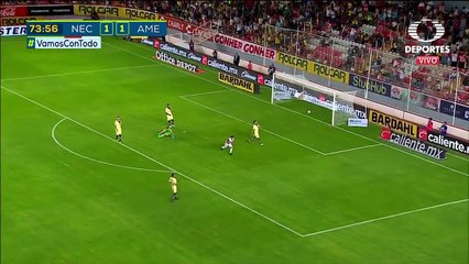 Brian Fernández Goal - Necaxa vs Club  América 2-1