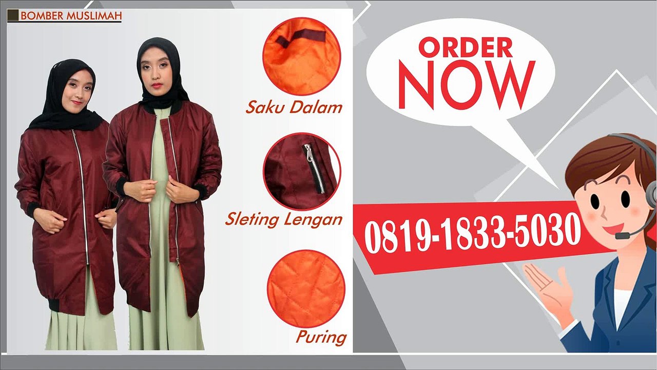 0819-1833-5030 | Produsen Jaket Muslimah Siap Kirim Ke Praya Barat Kabupaten Lombok
