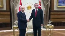 Recep Tayyip Erdoğan Devlet Bahçeli Ve Binali Yıldırım Görüşmesi