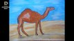 How to draw a camel step by step with soft pastels ( 132 )