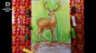 How to draw a Deer step by step with soft pastels ( 133 )