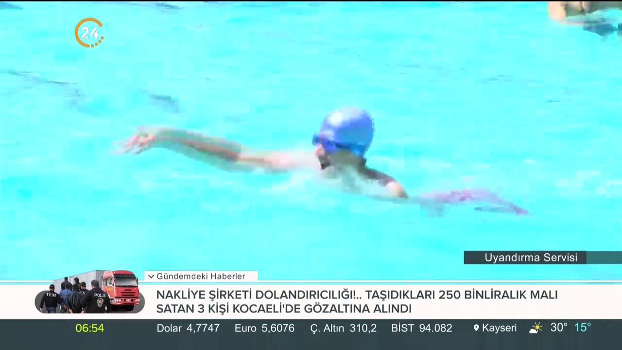 Diyarbakır'da engelli gençler için yüzme kursu...