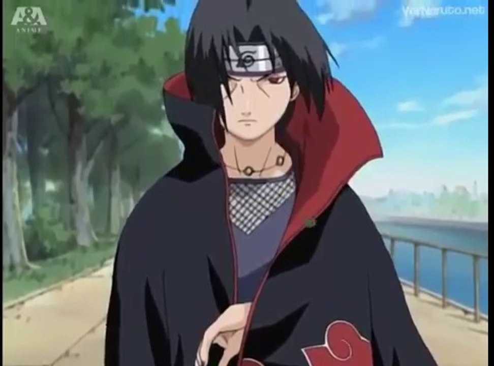 Primera aparición de AKATSUKI (Kakashi vs Itachi) Español Latino