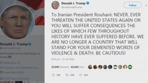 Donald Trump al presidente iraní: 
