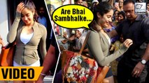 Janhvi Kapoor Mobbed By Fans While On Lunch With Sisters