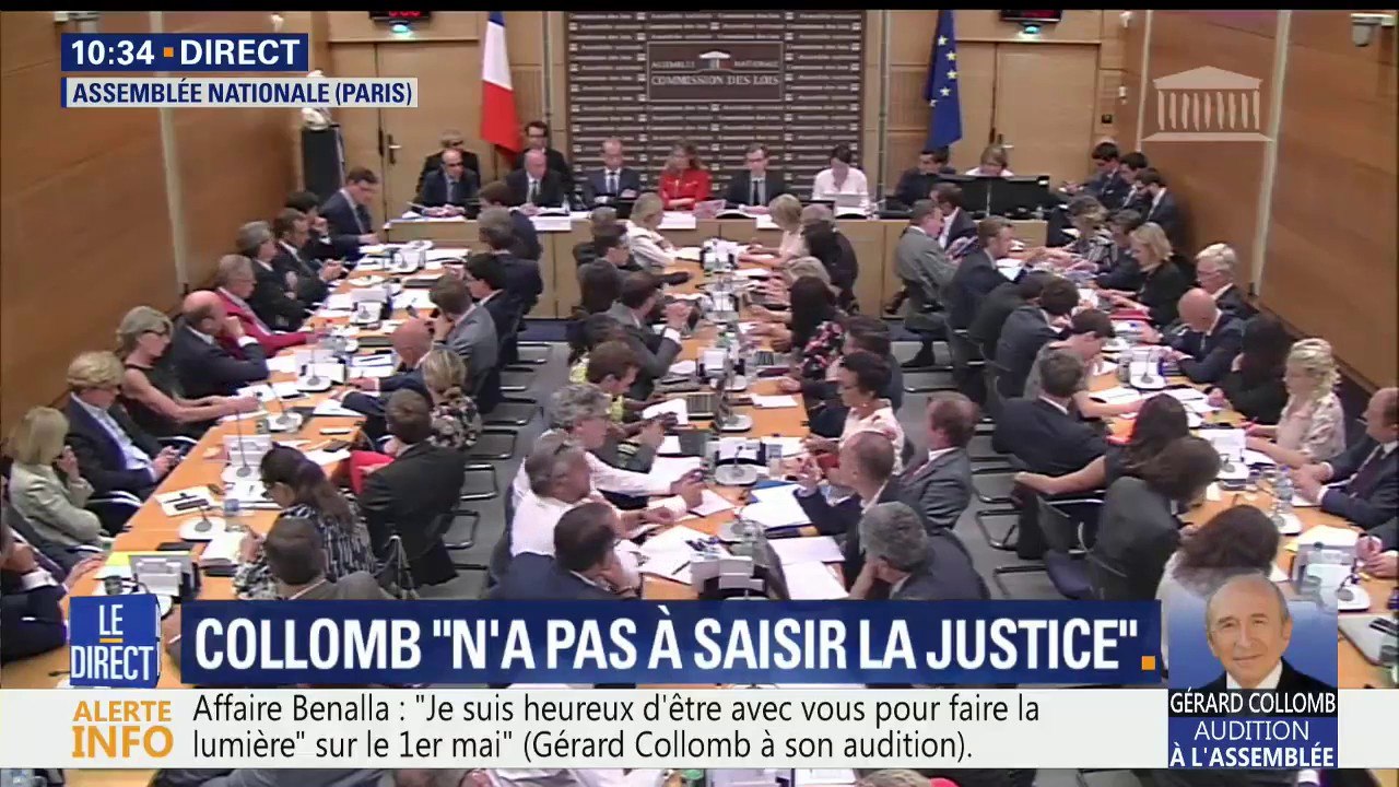 "J'avais déjà rencontré Alexandre Benalla, mais j'ignorais sa qualité de conseiller du président", explique Gérard Collomb